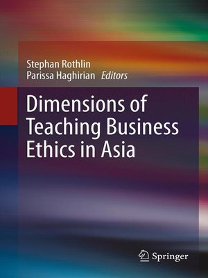 cover image of Dimensions of Teaching Business Ethics in Asia